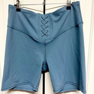 Joy Lab High Waist Lace-Up Light Blue Shorts